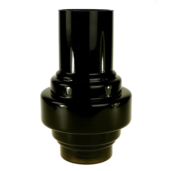 Vase Glas schwarz