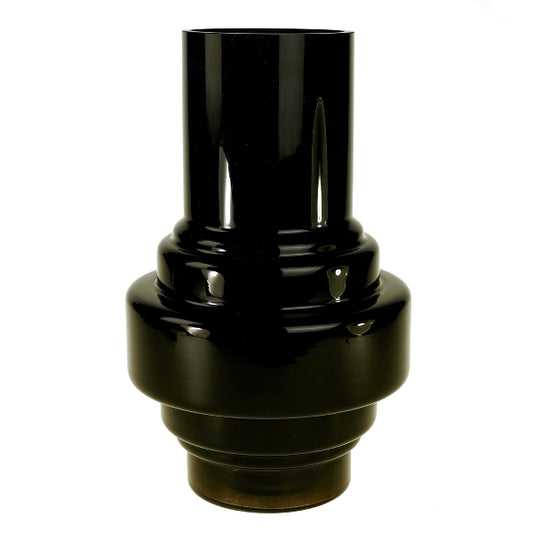 Vase Glas schwarz