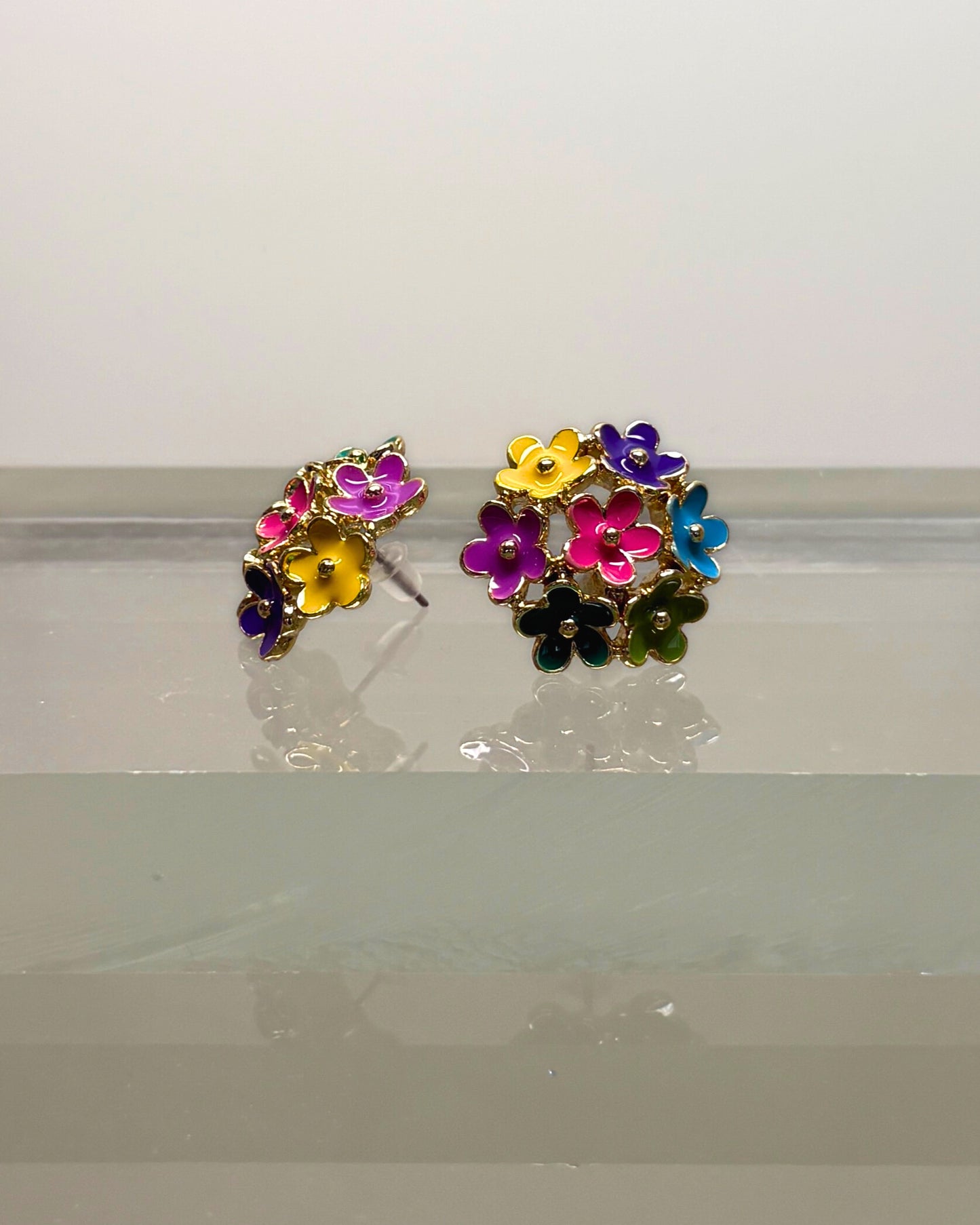 Ohrringe Ohrstecker emailliert