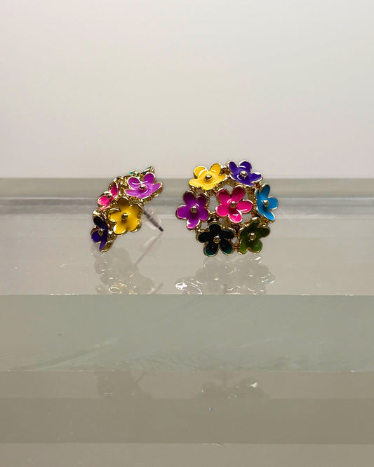 Ohrringe Ohrstecker emailliert