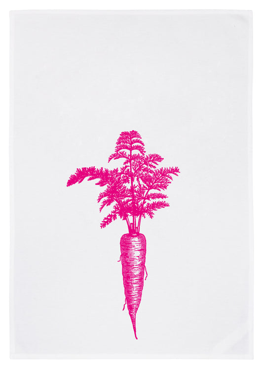 Geschirrtuch Möhrchen (pink/orange)