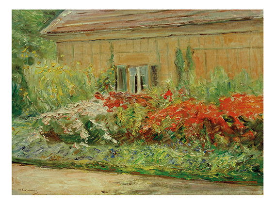 Max Liebermann: Blumenstauden am Gartenhäuschen nach Norden (1922)