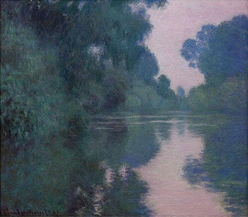 Claude Monet: Arm der Seine bei Giverny/Morgen an der Seine bei Giverny (1897)