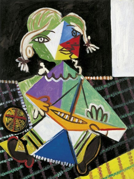 Pablo Picasso: Kleines Mädchen mit Boot (Maya, 30.1.1938)