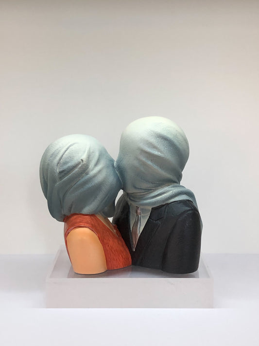 Magritte: Die Liebenden - Miniatur Replik